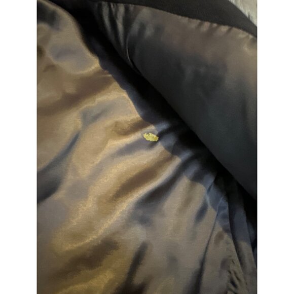 Chaps Brown Mens Blazer 46R Polyester Faux Suede Two-Button Suit Jacket Single V - Picture 6 of 14